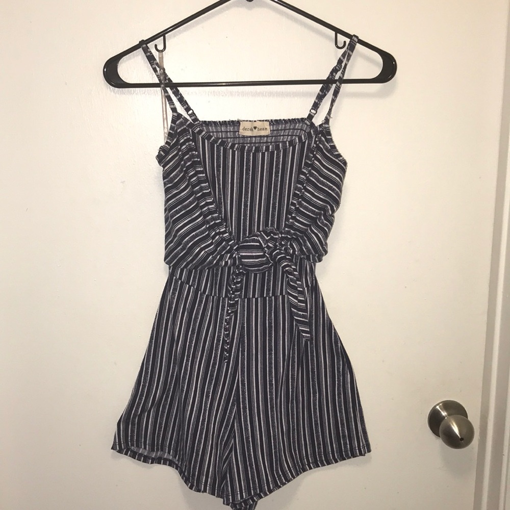 Derek Heart Stripe Romper